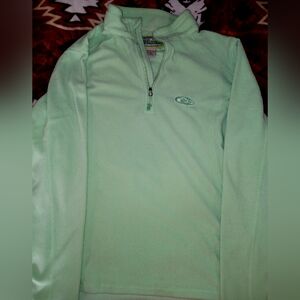 Drake Mint Green Quarter-Zip Sweater